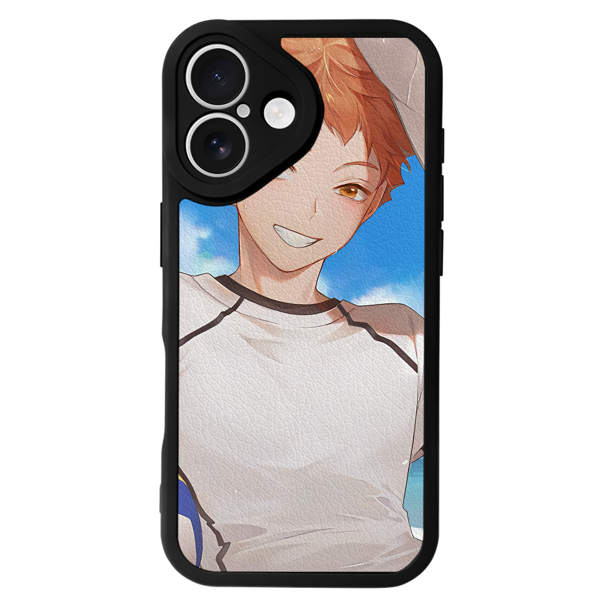 （画像用） ハイキュー!! Haikyu!! 【iPhone 16シリーズ対応】シリコンスマホケース（レザー調） 材質：シリコン